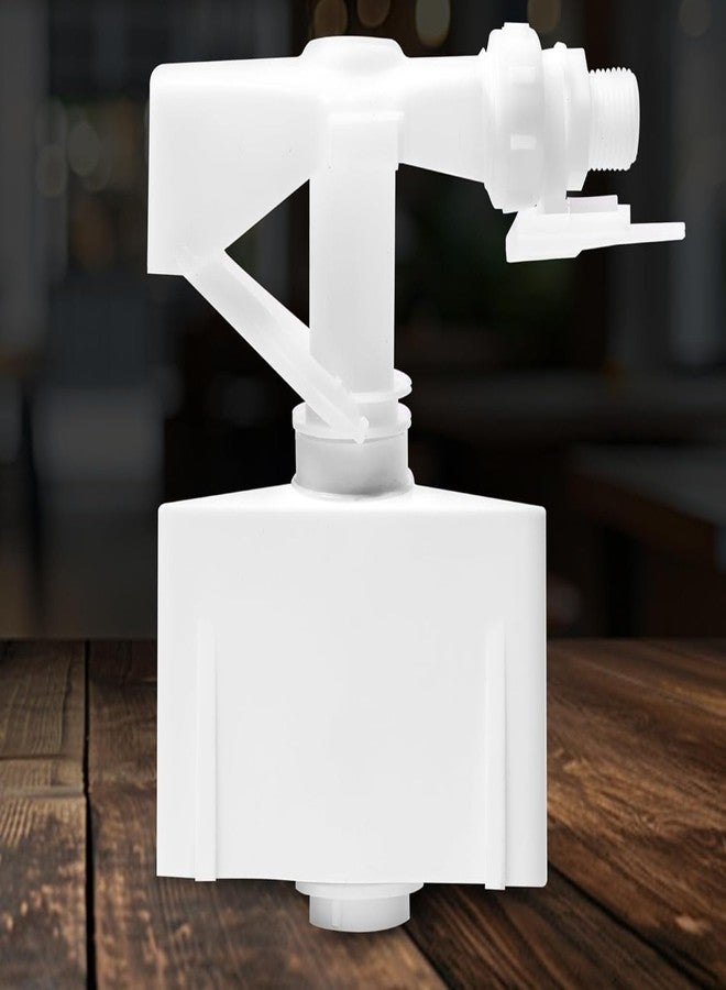 Ausam صمام تعبئة خزان المرحاض المخفي المصنوع من البلاستيك مع طقم تركيب ذراع خزان التدفق | تجهيزات حمام متينة | ملحقات أدوات المرحاض للاستخدام السكني والتجاري (أبيض) - Image 2